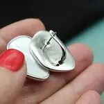 Серебряные серьги с перламутром