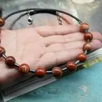 Колье чокер с натуральными камнями