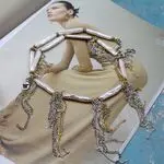 Колье с цепочками