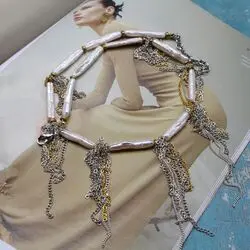 Колье с барочным жемчугом