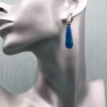 Серьги с цветными агатами - авторские агатовые серьги