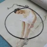 Чокер с аквамарином