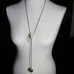 Длинные колье с цепями