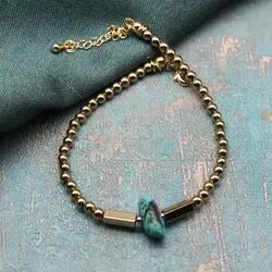 Браслет с природной бирюзой
