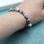 Украшения с бусинами Гжель