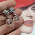 Серьги с хрусталем - авторские украшения