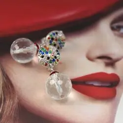 Серьги с горным хрусталем