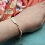Браслет из коралла и жемчуга