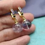 Серьги с аметистами