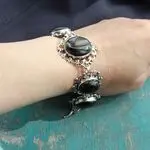 Браслет из темного агата