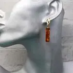 Янтарные серьги