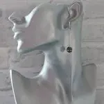 Стильные серьги с перламутром гелиотисом