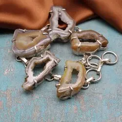 Браслет с жеодами агата