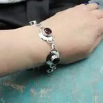 Винтажный браслет с гранатом