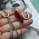 Серьги с цепями