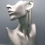 Авторские серьги с камнями
